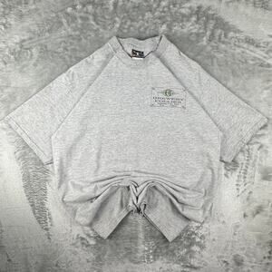 Vintage Beeriodic Table of Essentials Grey Graphic T-shirt Size Medium